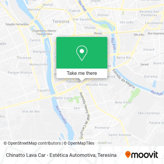 Chinatto Lava Car - Estética Automotiva map