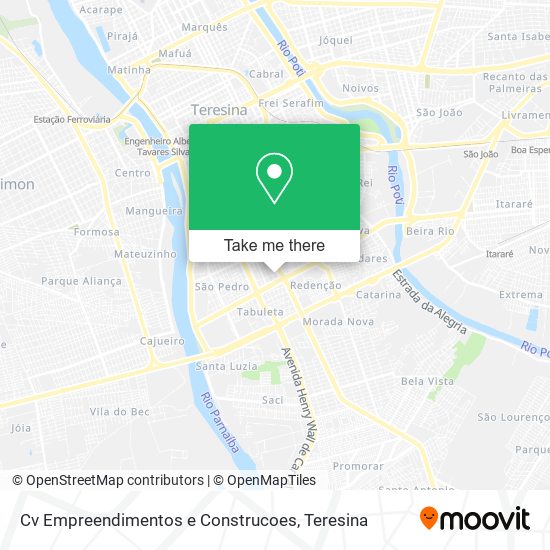 Mapa Cv Empreendimentos e Construcoes