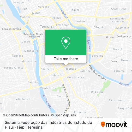 Sistema Federação das Indústrias do Estado do Piauí - Fiepi map