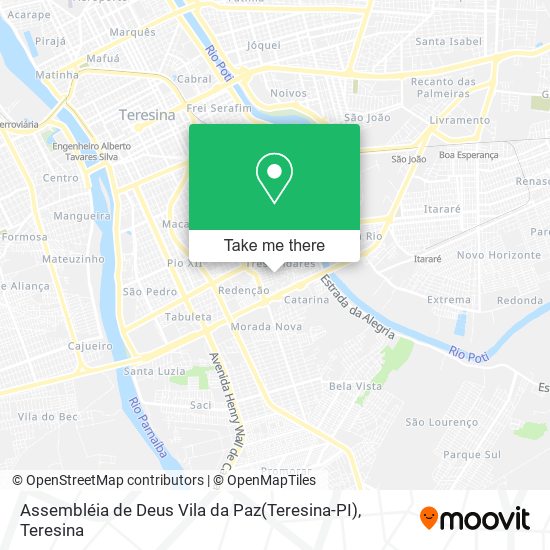 Assembléia de Deus Vila da Paz(Teresina-PI) map