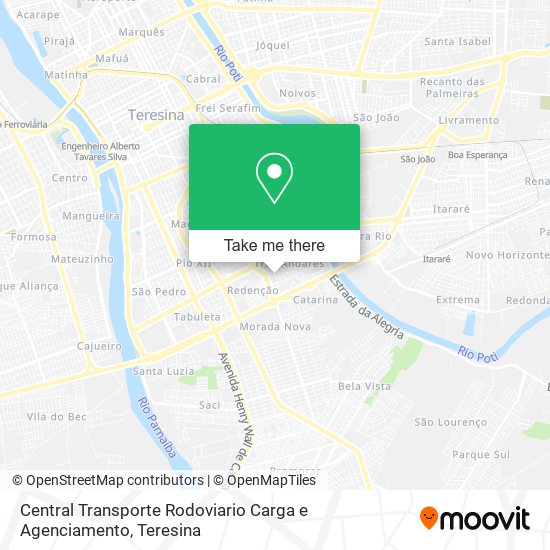 Central Transporte Rodoviario Carga e Agenciamento map