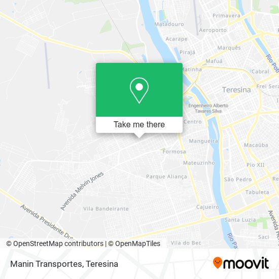 Manin Transportes map