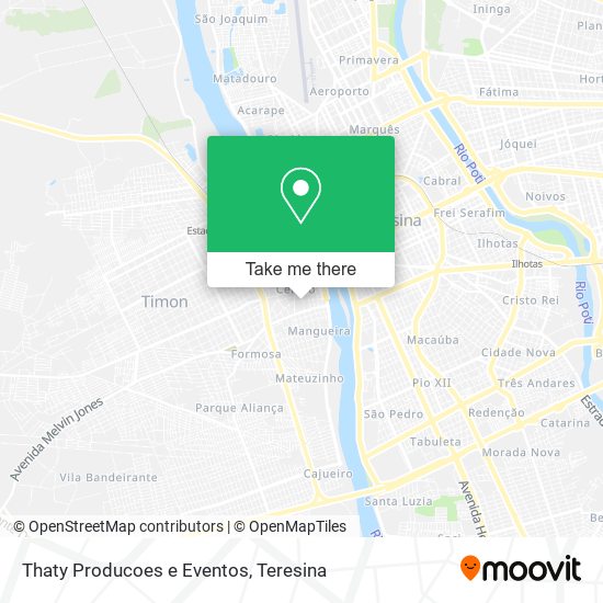 Thaty Producoes e Eventos map