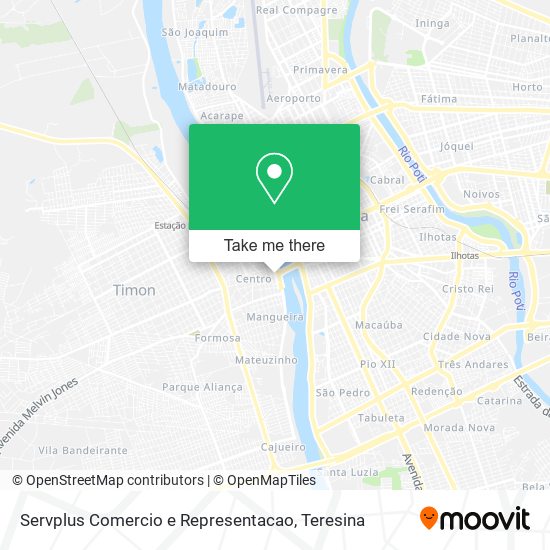 Servplus Comercio e Representacao map