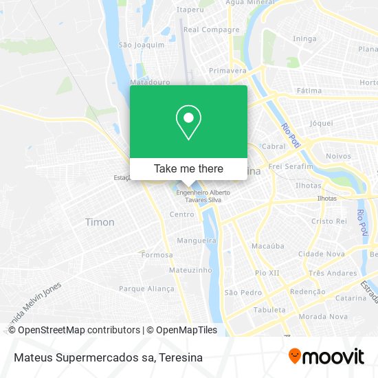 Mateus Supermercados sa map