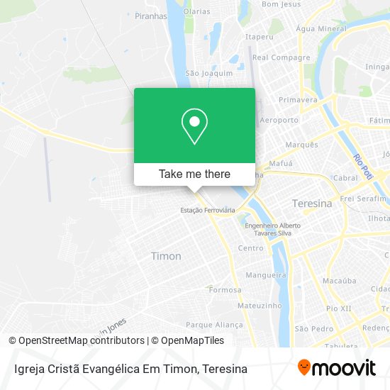 Igreja Cristã Evangélica Em Timon map