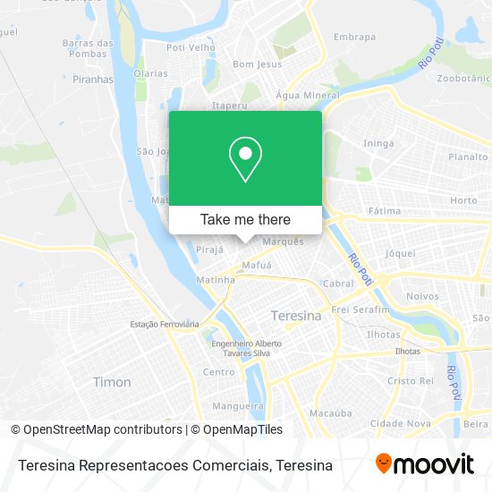Teresina Representacoes Comerciais map