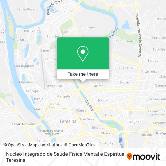 Nucleo Integrado de Saude Fisica,Mental e Espiritual map