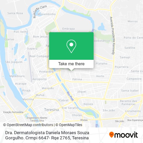 Dra. Dermatologista Daniela Moraes Souza Gorgulho. Crmpi 6647- Rqe 2765 map