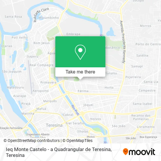 Ieq Monte Castelo - a Quadrangular de Teresina map