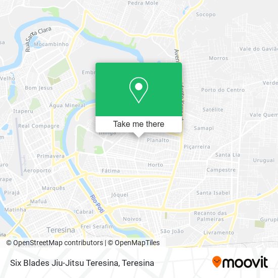 Six Blades Jiu-Jitsu Teresina map