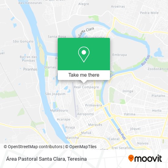 Área Pastoral Santa Clara map