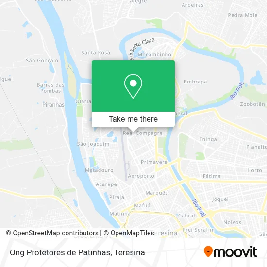 Ong Protetores de Patinhas map