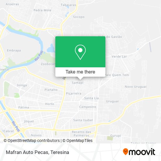 Mafran Auto Pecas map