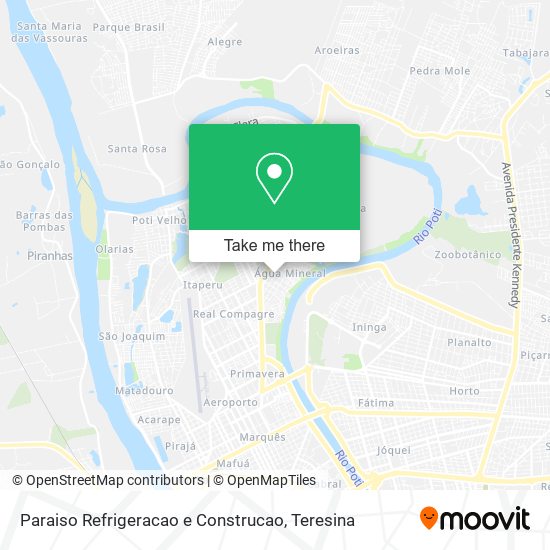 Paraiso Refrigeracao e Construcao map