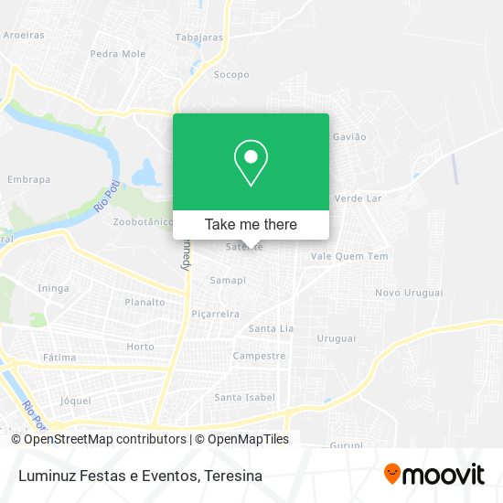 Mapa Luminuz Festas e Eventos