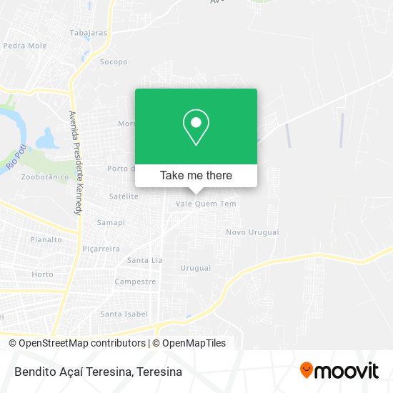 Bendito Açaí Teresina map