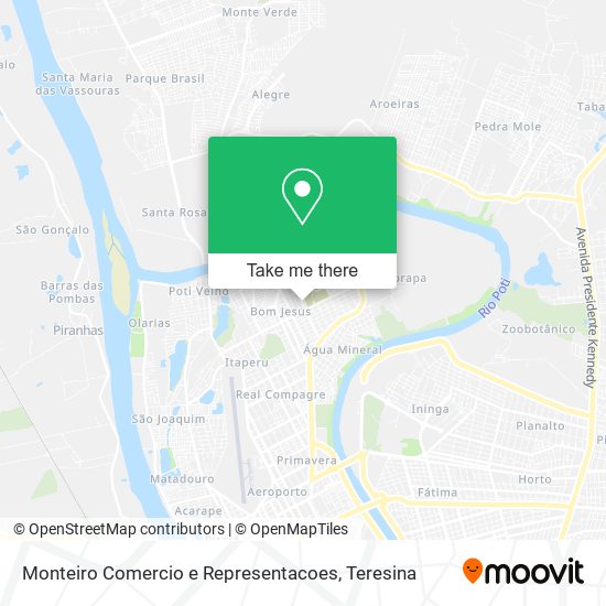 Mapa Monteiro Comercio e Representacoes