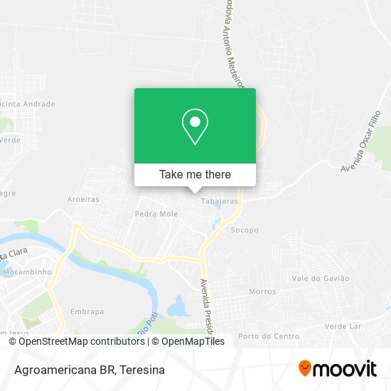 Agroamericana BR map