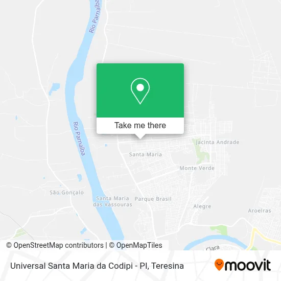Universal Santa Maria da Codipi - PI map