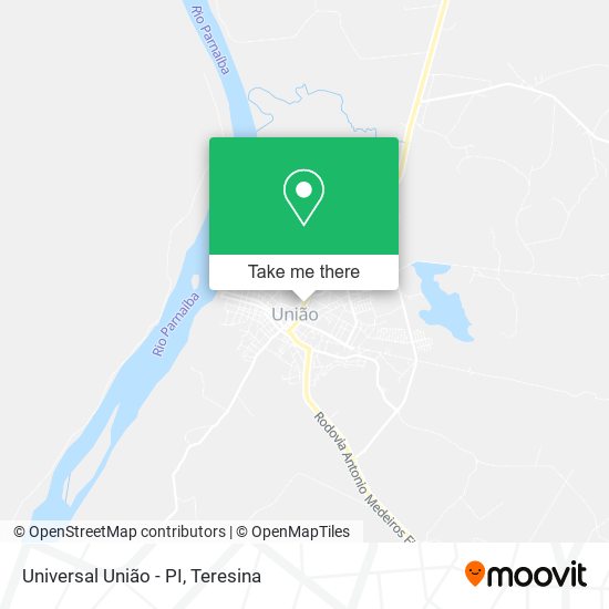 Universal União - PI map