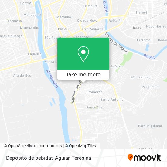 Deposito de bebidas Aguiar map