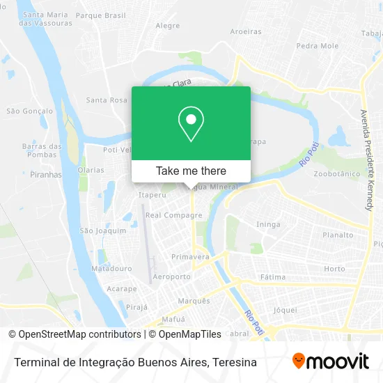 Mapa Terminal de Integração Buenos Aires