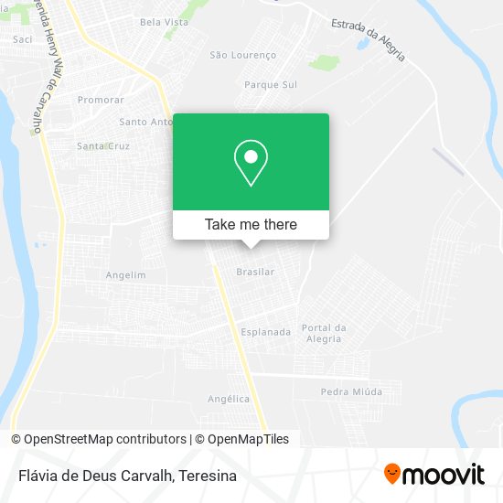 Flávia de Deus Carvalh map