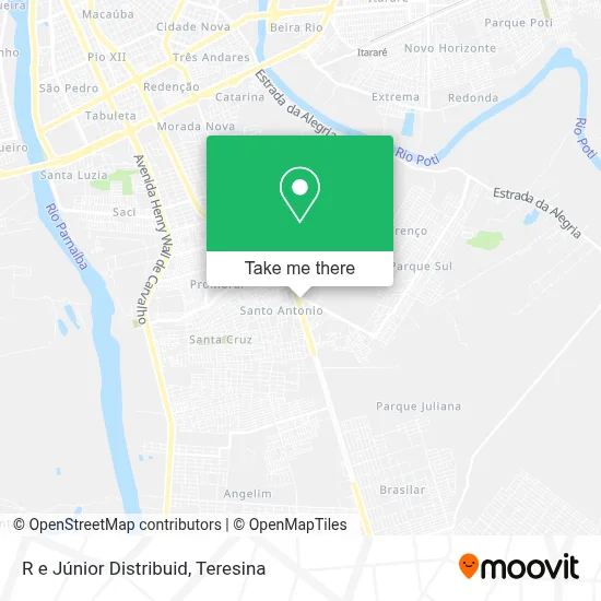 R e Júnior Distribuid map