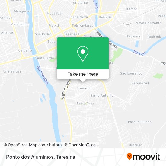 Ponto dos Alumínios map