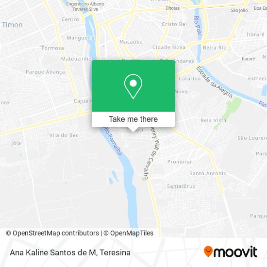 Ana Kaline Santos de M map