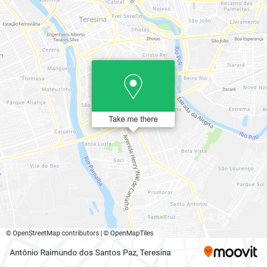 Antônio Raimundo dos Santos Paz map