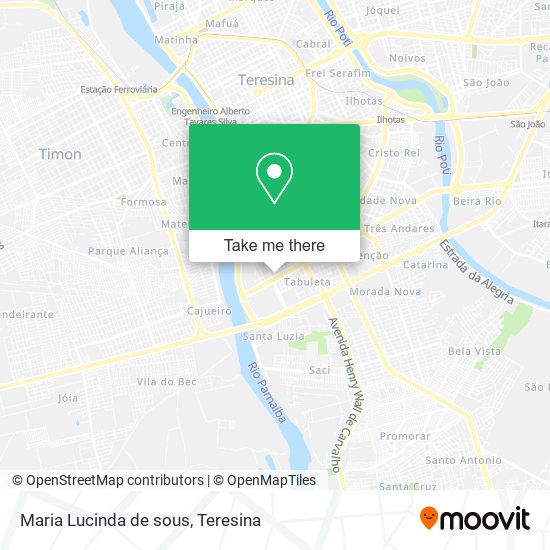 Maria Lucinda de sous map