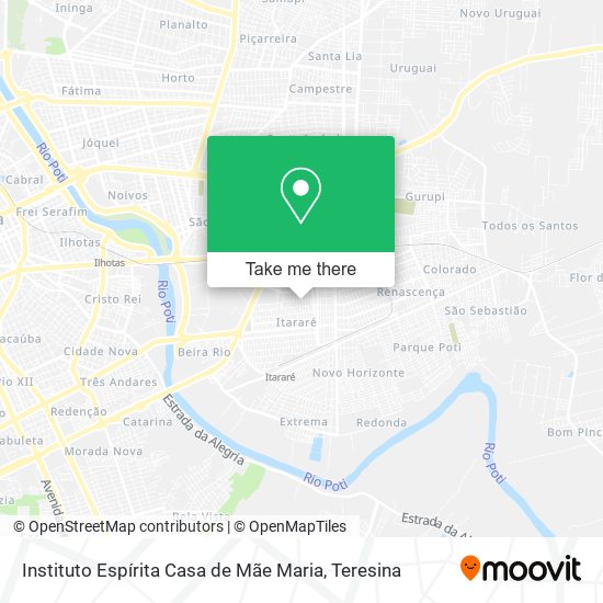 Instituto Espírita Casa de Mãe Maria map