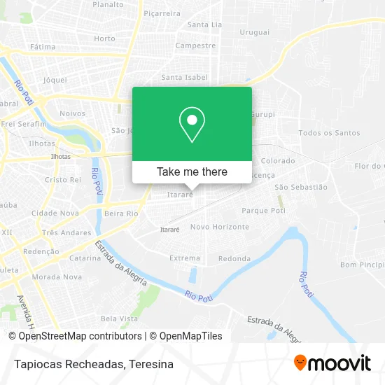 Tapiocas Recheadas map