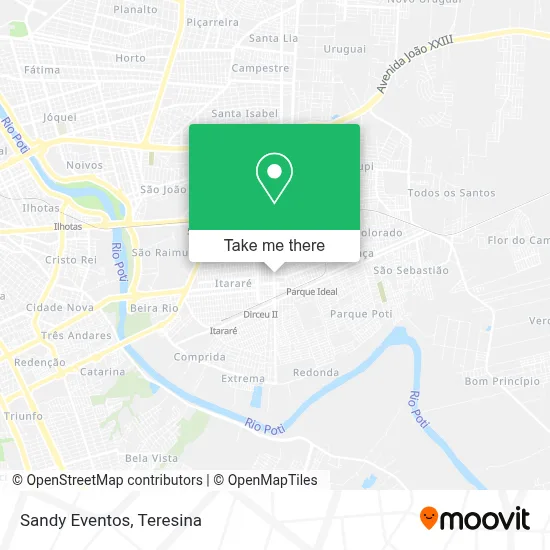 Sandy Eventos map