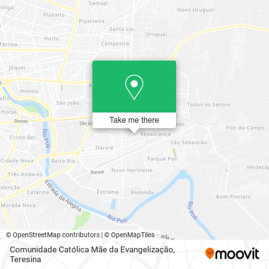Comunidade Católica Mãe da Evangelização map
