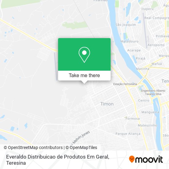 Everaldo Distribuicao de Produtos Em Geral map