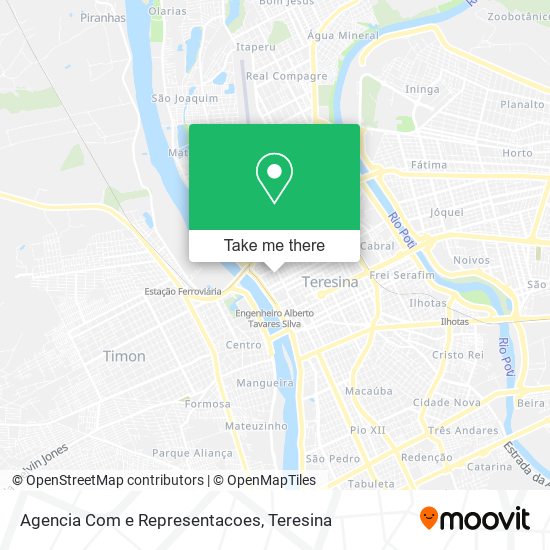 Agencia Com e Representacoes map