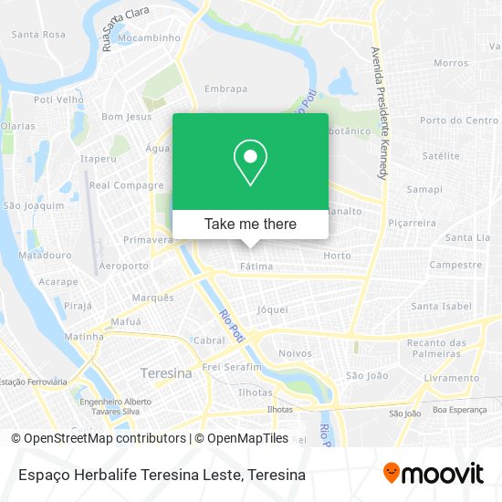 Mapa Espaço Herbalife Teresina Leste