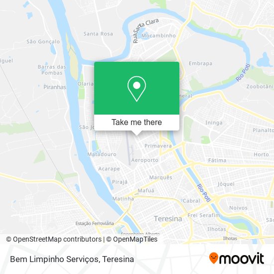 Bem Limpinho Serviços map