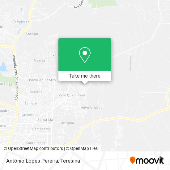 Antônio Lopes Pereira map