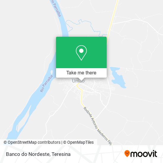 Banco do Nordeste map