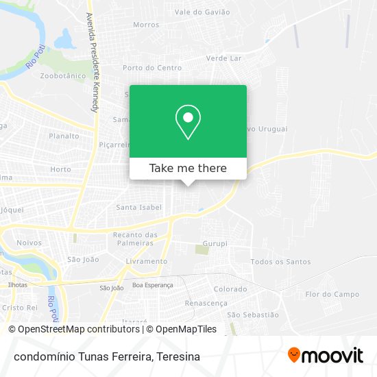 condomínio Tunas Ferreira map