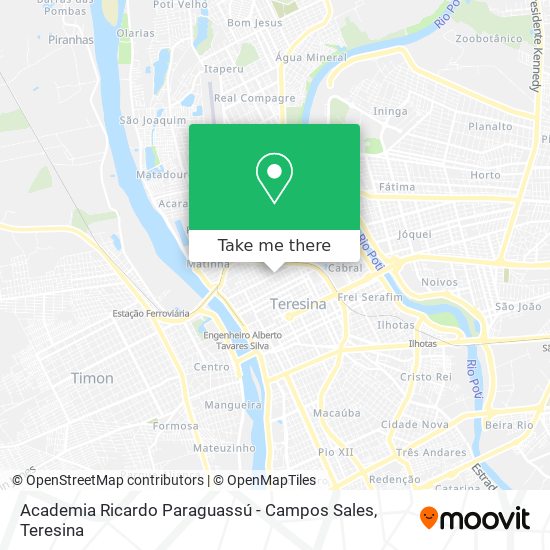 Academia Ricardo Paraguassú - Campos Sales map