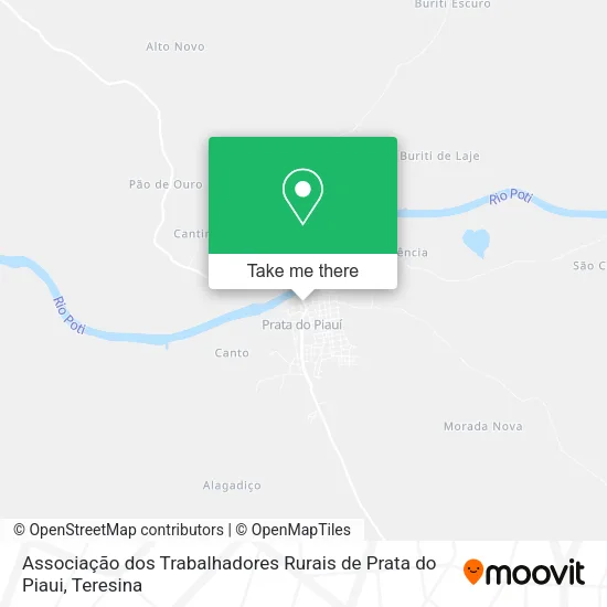 Associação dos Trabalhadores Rurais de Prata do Piaui map