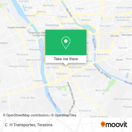 C. H Transportes map