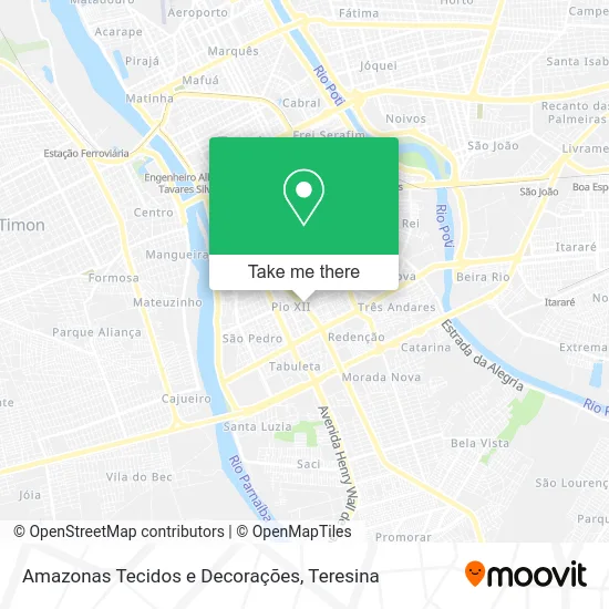 Amazonas Tecidos e Decorações map