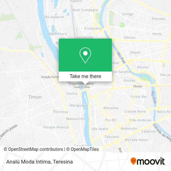 Analú Moda Intima map