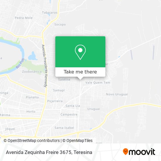 Avenida Zequinha Freire 3675 map